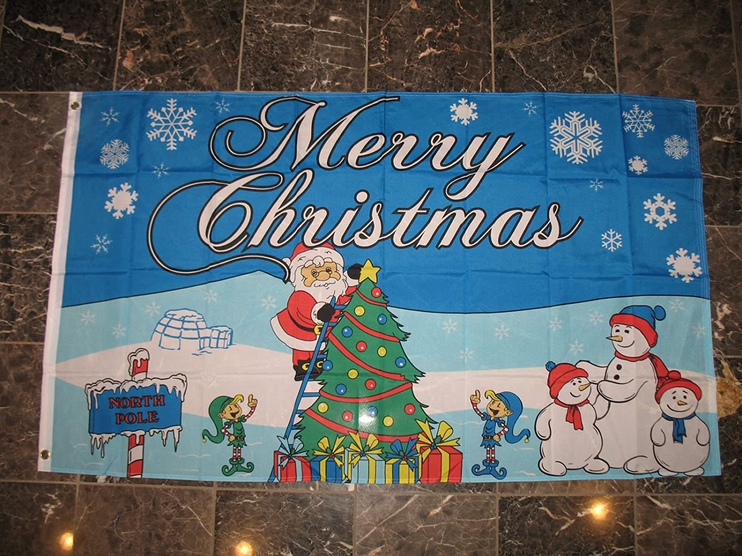 Hot Selling 3'x5' Merry Christmas Flag For Decoration Polyeaster Hot Selling 3'x5' Merry Christmas Flag For Decoration Polyeaster